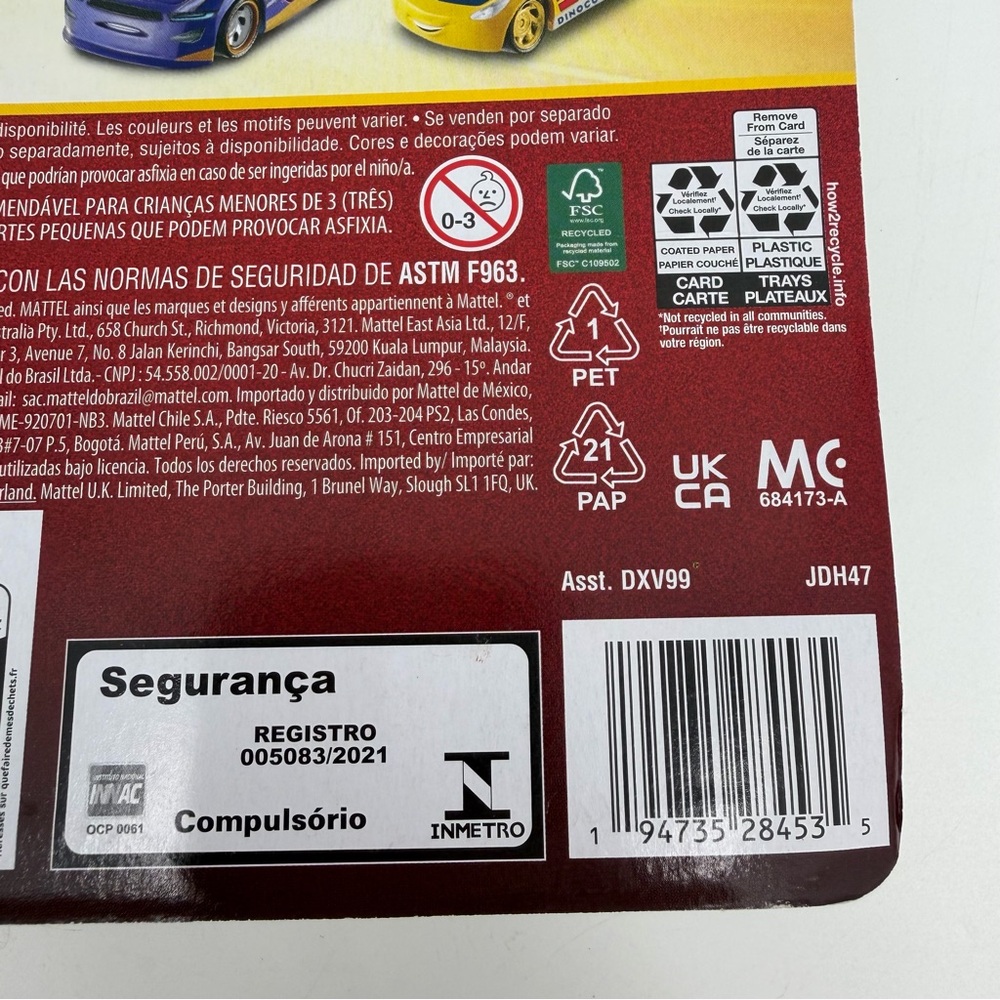 Disney Pixar Cars Race & Rescue 2 Pk Lightning McQueen Chick Hicks Die Cast New - Picture 9 of 9